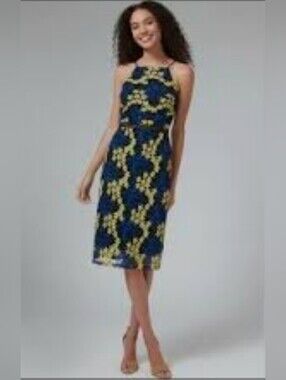 sam edelman pleat skirt halter dress Sam Edelman | Dresses | Sam Edelman Drape Front Halter Midi Pleated Skirt  Royal Blue Size Large New